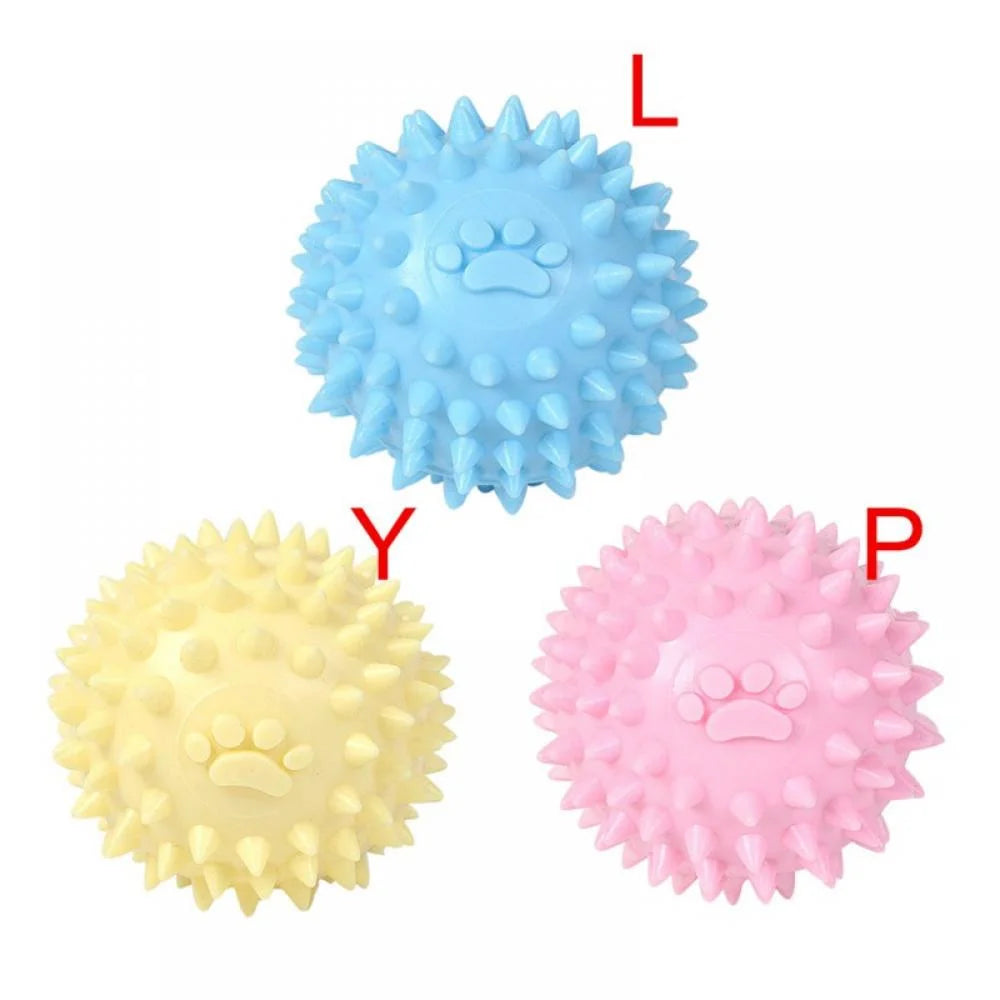 Balls for Dogs Small, Fetch Balls for Dogs Rubber Cute Colors TPR Puppy Toys Dog Toy Balls Dog Toys Spike Ball Dog Chew Toys for Small Dogs Pet Toys for Puppy Teething Toys,Blue