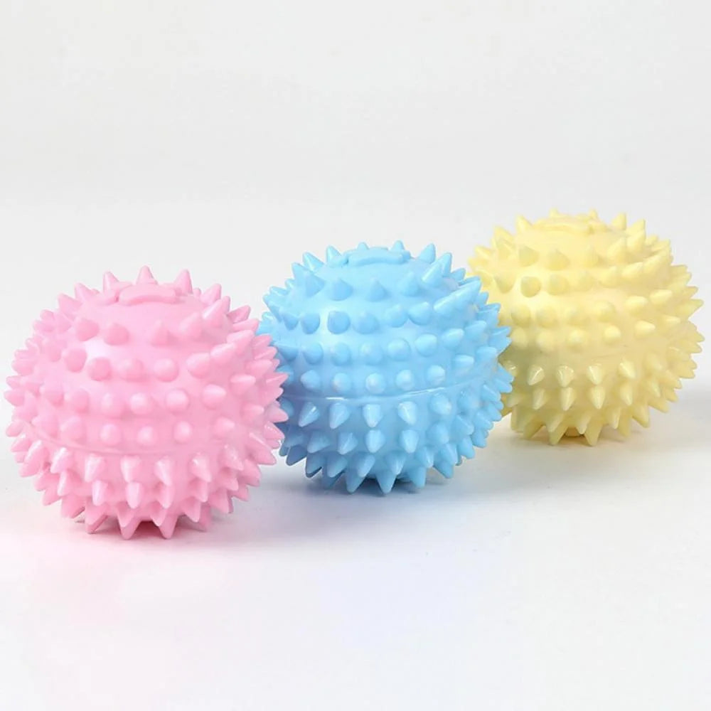 Balls for Dogs Small, Fetch Balls for Dogs Rubber Cute Colors TPR Puppy Toys Dog Toy Balls Dog Toys Spike Ball Dog Chew Toys for Small Dogs Pet Toys for Puppy Teething Toys,Blue