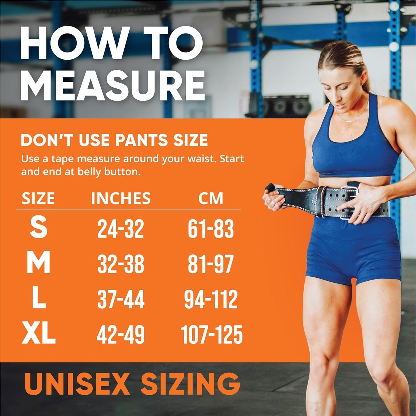 Genuine Leather Workout Belt (4 Inches Wide) - Proper Weight Lifting Form - Lower Back Support for Squats, Deadlifts, Cross Training