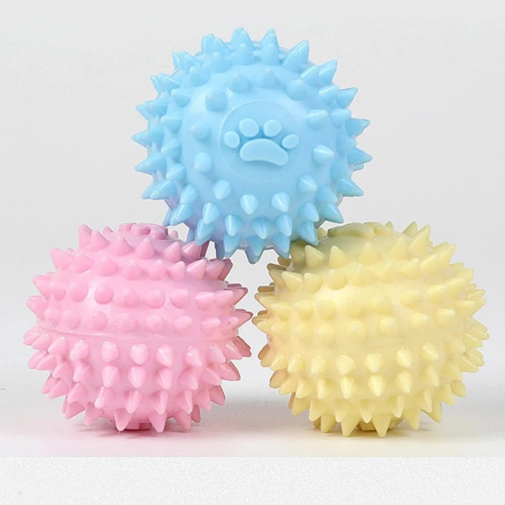 Balls for Dogs Small, Fetch Balls for Dogs Rubber Cute Colors TPR Puppy Toys Dog Toy Balls Dog Toys Spike Ball Dog Chew Toys for Small Dogs Pet Toys for Puppy Teething Toys,Blue
