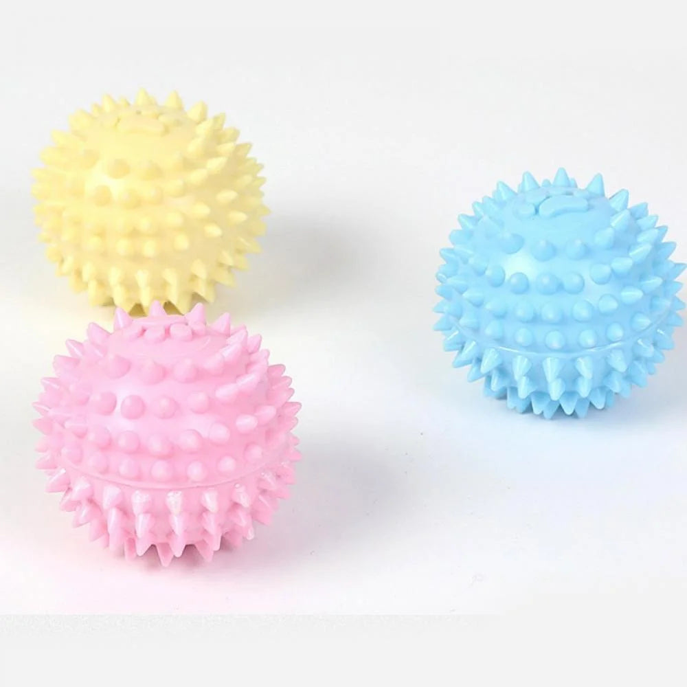 Balls for Dogs Small, Fetch Balls for Dogs Rubber Cute Colors TPR Puppy Toys Dog Toy Balls Dog Toys Spike Ball Dog Chew Toys for Small Dogs Pet Toys for Puppy Teething Toys,Blue
