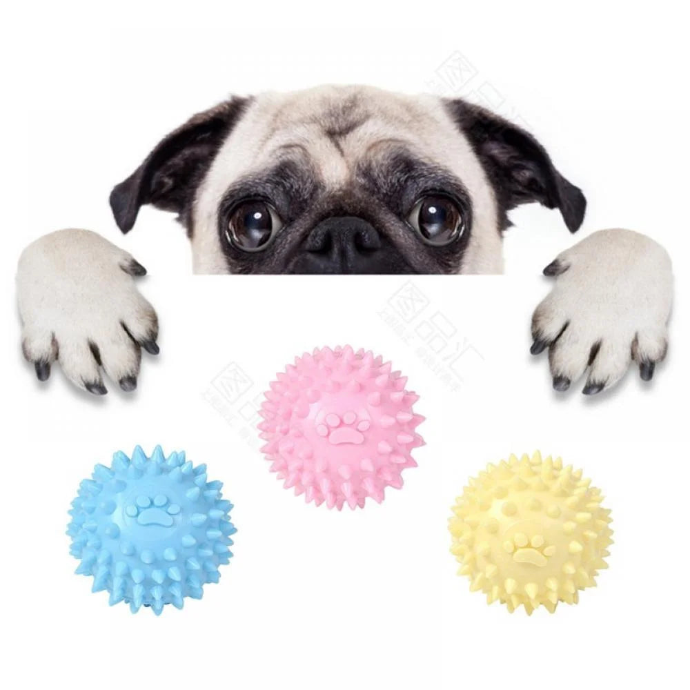 Balls for Dogs Small, Fetch Balls for Dogs Rubber Cute Colors TPR Puppy Toys Dog Toy Balls Dog Toys Spike Ball Dog Chew Toys for Small Dogs Pet Toys for Puppy Teething Toys,Blue