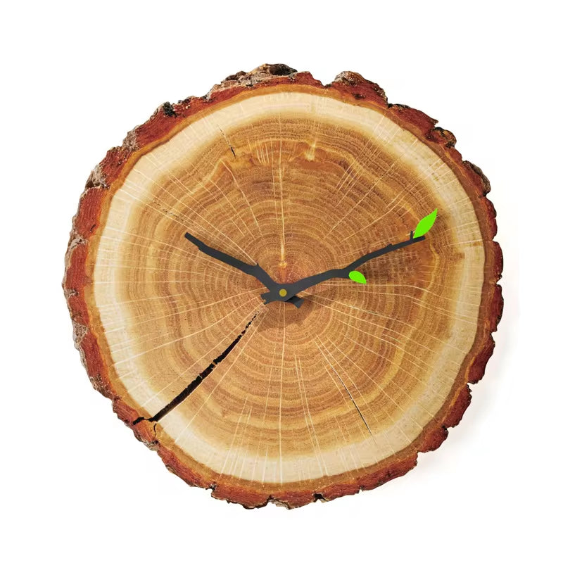 Vintage Wooden Wall Clock Modern Design Vintage Rustic Retro Clock Home Office Cafe Decoration Art Large Wall Watch