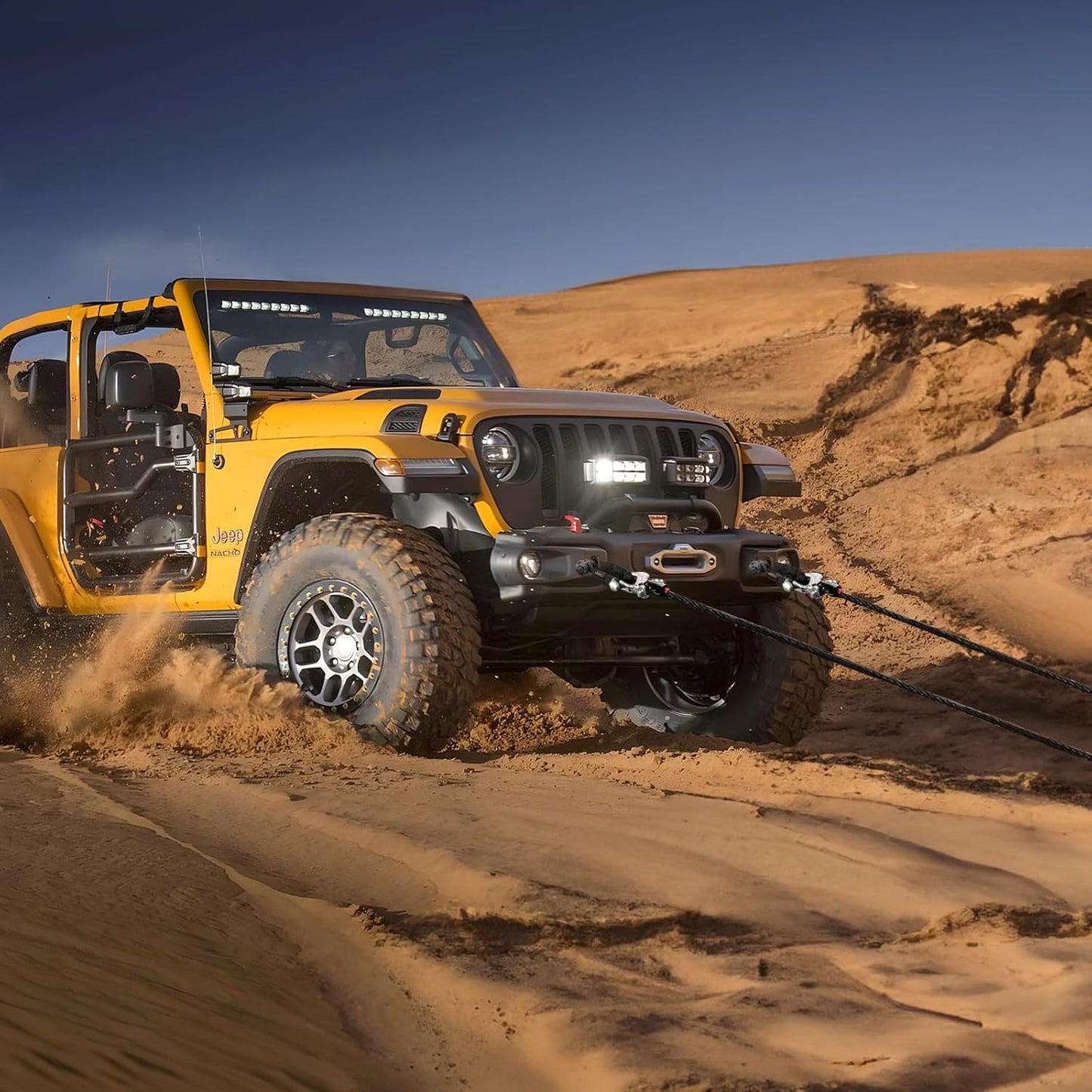 Soft Shackle Recovery, 1/2 Inch X 22 Inch Soft Shackle (58,000 LBS Breaking Strength) with Protective Sleeve for Off-Road Sailing Trucks, 4X4,Utv, Atv(Black, 2 Pack Soft Shackle)