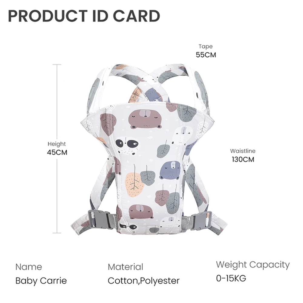 4 in 1 Baby Carrier, Infant Wraps Carrier Baby Carrier Backpack, Newborn Carrier for Baby Carrier Newborn to Toddler, Colorful